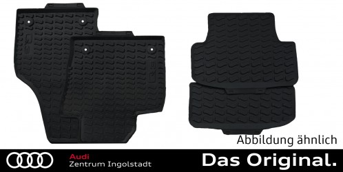 Original Audi Q3 (8U) Gummifußmatten Satz vorne und hinten Original Audi Q3 (8U) Gummifußmatten Satz vorne und hinten
