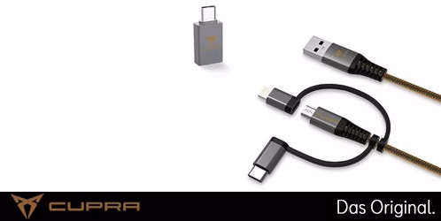 Original SEAT CUPRA Ladekabel (3 in 1) 000051444AR Original SEAT CUPRA Ladekabel (3 in 1) 000051444AR
