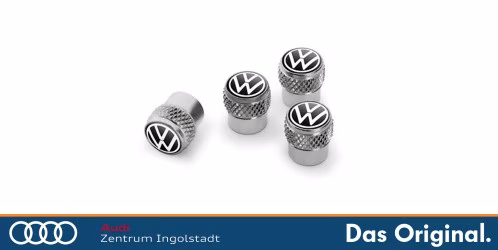 Original VW Ventilkappen, New Volkswagen Design, für Gummi- / Messingventile 000071215D Original VW Ventilkappen, New Volkswagen Design, für Gummi- / Messingventile 000071215D