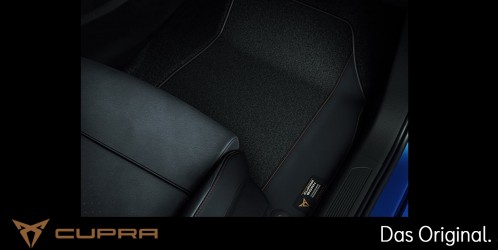 Original SEAT CUPRA Born Textilfußmatten Satz Vorne + Hinten in Schwarz 1EB863011A LOE Original SEAT CUPRA Born Textilfußmatten Satz Vorne + Hinten in Schwarz 1EB863011A LOE