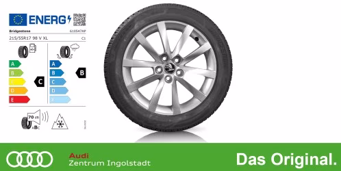 Original SKODA Karoq 17 Zoll Winterkomplettradsatz Triton Silber / 216557VL6BRTN1 Bridgestone BLIZZAK 6 215/55 R17 98 V/XL 7,0x17 ET43 Original SKODA Karoq 17 Zoll Winterkomplettradsatz Triton Silber / 216557VL6BRTN1 Bridgestone BLIZZAK 6 215/55 R17 98 V/XL 7,0x17 ET43