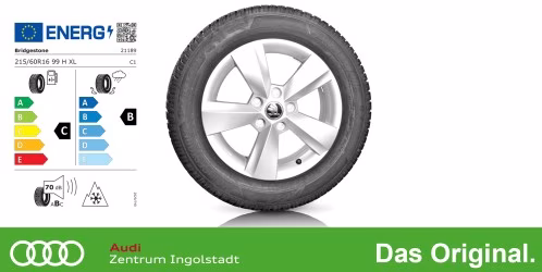 Original SKODA Karoq 16 Zoll Winterkomplettradsatz Nanuq Silber / 216606HL6BRNA1 Bridgestone BLIZZAK 6 215/60 R16 99H 6,0x16 ET43 Original SKODA Karoq 16 Zoll Winterkomplettradsatz Nanuq Silber / 216606HL6BRNA1 Bridgestone BLIZZAK 6 215/60 R16 99H 6,0x16 ET43