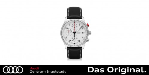 Original Audi Chronograph, Herren, silber/weiß 3102200100 Original Audi Chronograph, Herren, silber/weiß 3102200100