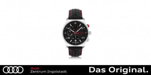 Original Audi Sport Chronograph Carbon, Herren, silber/schwarz 3102200600 Original Audi Sport Chronograph Carbon, Herren, silber/schwarz 3102200600