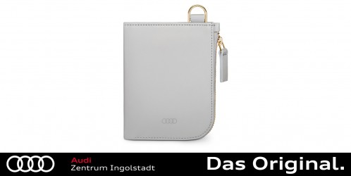 Original Audi Minibörse Leder, Damen, grau 3152400400 Original Audi Minibörse Leder, Damen, grau 3152400400