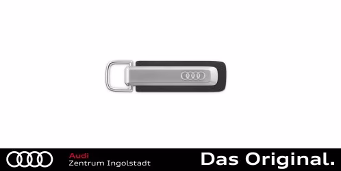 Original Audi Schlüsselanhänger Ringe, silber/schwarz 3182500100 Original Audi Schlüsselanhänger Ringe, silber/schwarz 3182500100
