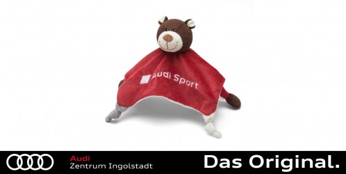 Original Audi Sport Schmusetuch Motorsportbär, 3201900800 Original Audi Sport Schmusetuch Motorsportbär, 3201900800