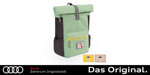 Original Audi Rucksack ADUI, Kinder, grün/grau 3202300400 Original Audi Rucksack ADUI, Kinder, grün/grau 3202300400