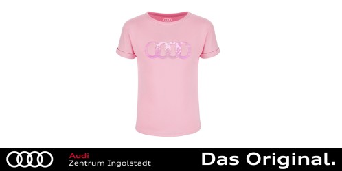 Original Audi T-Shirt Mädchen, Kinder, rosa 110/116 3202500305 Original Audi T-Shirt Mädchen, Kinder, rosa 110/116 3202500305