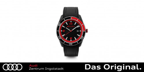 Original Audi Sport Uhr, Herren, schwarz/rot 3102000200 Original Audi Sport Uhr, Herren, schwarz/rot 3102000200