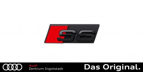 Original Audi Modellbezeichnung S6 in Schwarz für die Front 4K0071805 Original Audi Modellbezeichnung S6 in Schwarz für die Front 4K0071805