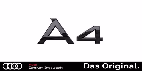 Original Audi A4 (8W) Schriftzug in Schwarz für das Heck 8W0071803 Original Audi A4 (8W) Schriftzug in Schwarz für das Heck 8W0071803