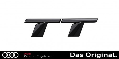 Original Audi TT (FV) Schriftzug in Schwarz für das Heck 8S0071803 Original Audi TT (FV) Schriftzug in Schwarz für das Heck 8S0071803
