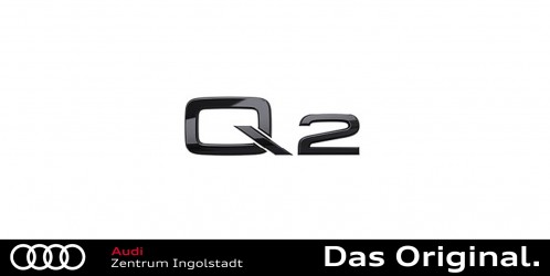 Original Audi Q2 Modellbezeichnung in Schwarz für das Heck 81A071803 Original Audi Q2 Modellbezeichnung in Schwarz für das Heck 81A071803
