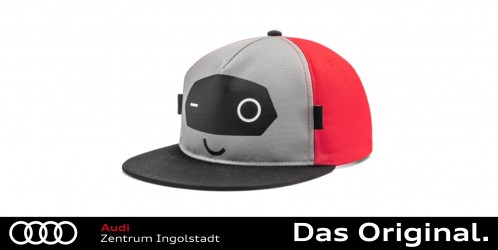 Original Audi Cap / Kappe ADUI, Kinder, grau/rot 3202000700 Original Audi Cap / Kappe ADUI, Kinder, grau/rot 3202000700
