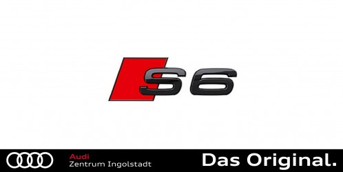 Original Audi S6 Modellbezeichnung in Schwarz für das Heck 4K0071804 Original Audi S6 Modellbezeichnung in Schwarz für das Heck 4K0071804