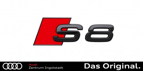 Original Audi S8 (4N) Schrifzug in Schwartz für das Heck 4N0071804 Original Audi S8 (4N) Schrifzug in Schwartz für das Heck 4N0071804