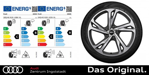 Original Audi e-tron GT / RS e-tron GT Winterkomplettradsatz 5-Doppelspeichen 20 Zoll Original Audi e-tron GT / RS e-tron GT Winterkomplettradsatz 5-Doppelspeichen 20 Zoll