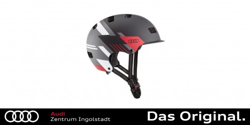 Original Audi Helm für E-Scooter und Fahrrad Größe M (55-58 cm), schwarzes Design 4KE050320B Original Audi Helm für E-Scooter und Fahrrad Größe M (55-58 cm), schwarzes Design 4KE050320B