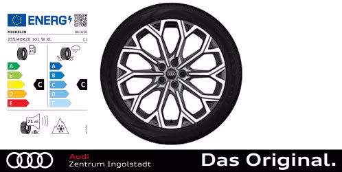 Original Audi A6 (C9) Avant/Limousine Winterkomplettradsatz 10-Speichen-Twist 20 Zoll Michelin PILOT ALPIN 5 AO1 255/40 R20 101W XL Original Audi A6 (C9) Avant/Limousine Winterkomplettradsatz 10-Speichen-Twist 20 Zoll Michelin PILOT ALPIN 5 AO1 255/40 R20 101W XL