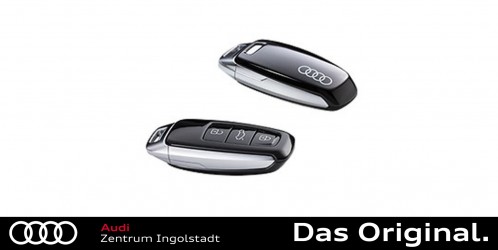 Original Audi Schlüsselblende mythosschwarz mit Audi Ringen 4N0071208A Y9T Original Audi Schlüsselblende mythosschwarz mit Audi Ringen 4N0071208A Y9T
