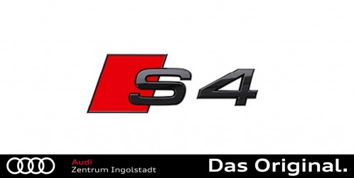 Original Audi S4 (8W) Schriftzug in Schwarz für das Heck 8W0071804 Original Audi S4 (8W) Schriftzug in Schwarz für das Heck 8W0071804