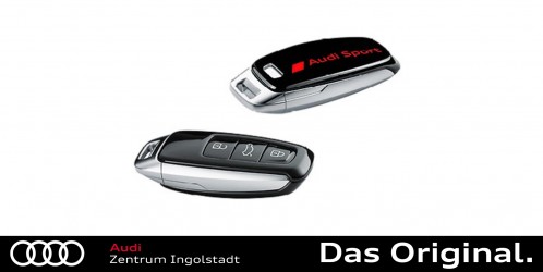 Original Audi Schlüsselblende mythosschwarz mit Audi Sport Schriftzug 4N0071208C Y9T Original Audi Schlüsselblende mythosschwarz mit Audi Sport Schriftzug 4N0071208C Y9T