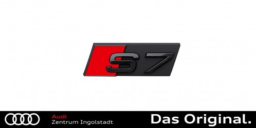 Original Audi S7 Schriftzug in Schwarz für die Front 4K8071805 Original Audi S7 Schriftzug in Schwarz für die Front 4K8071805
