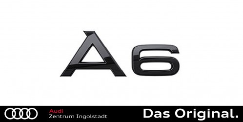 Original Audi A6 (4K) Schriftzug in Schwarz für das Heck 4K0071803 Original Audi A6 (4K) Schriftzug in Schwarz für das Heck 4K0071803