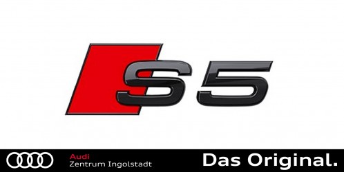 Original Audi S5 (F5) Schriftzug in Schwarz für das Heck 8W6071804 Original Audi S5 (F5) Schriftzug in Schwarz für das Heck 8W6071804