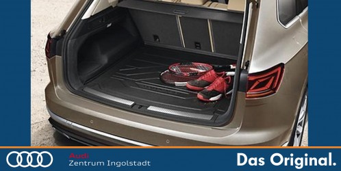 Original VW Touareg (III) Gepäckraumschale / Kofferraumwanne für Fahrzeuge mit ebenem Ladeboden 760061161 Original VW Touareg (III) Gepäckraumschale / Kofferraumwanne für Fahrzeuge mit ebenem Ladeboden 760061161