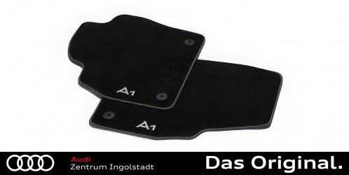 Original Audi A1 Sportback (GB) Textilfußmatten Satz Vorne, schwarz/stahlgrau 82B061275 MNO Original Audi A1 Sportback (GB) Textilfußmatten Satz Vorne, schwarz/stahlgrau 82B061275 MNO