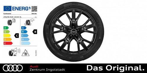 Original Audi RSQ3 Winterkomplettradsatz 5-V-Speichen-Stern-Design 255/40 R20 101W XL ContiWinterContact TS860S AO, 8,5Jx20 Original Audi RSQ3 Winterkomplettradsatz 5-V-Speichen-Stern-Design 255/40 R20 101W XL ContiWinterContact TS860S AO, 8,5Jx20