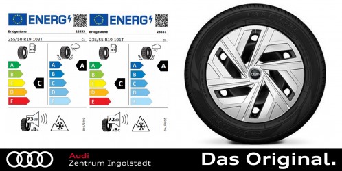 Original Audi Q4 e-tron / Q4 Sportback e-tron 19 Zoll Winterkomplettradsatz Stahl mit Radvollblende, brillantsilber Original Audi Q4 e-tron / Q4 Sportback e-tron 19 Zoll Winterkomplettradsatz Stahl mit Radvollblende, brillantsilber