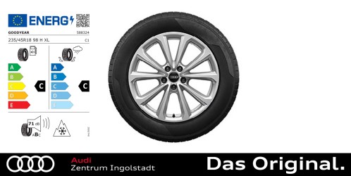 Original Audi A5 (FU) Avant / Limousine Winterkomplettradsatz 5-Doppelspeichen 18 Zoll Goodyear ULTRAGRIP PERFORMANCE 3 235/45 R18 98H XL Original Audi A5 (FU) Avant / Limousine Winterkomplettradsatz 5-Doppelspeichen 18 Zoll Goodyear ULTRAGRIP PERFORMANCE 3 235/45 R18 98H XL