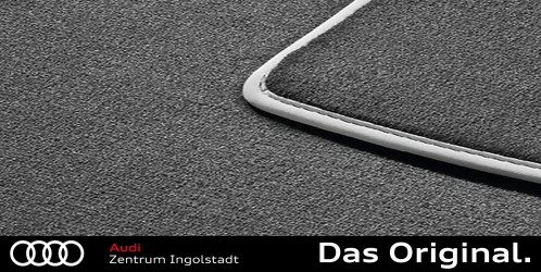 Original Audi A4 Textilfußmatten Satz Vorn schwarz/silbergrau 8E1061275P MNO Original Audi A4 Textilfußmatten Satz Vorn schwarz/silbergrau 8E1061275P MNO