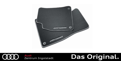 Original Audi A4 allroad Textilfußmatten Satz Vorn schwarz/silbergrau 8K1061275B MNO Original Audi A4 allroad Textilfußmatten Satz Vorn schwarz/silbergrau 8K1061275B MNO
