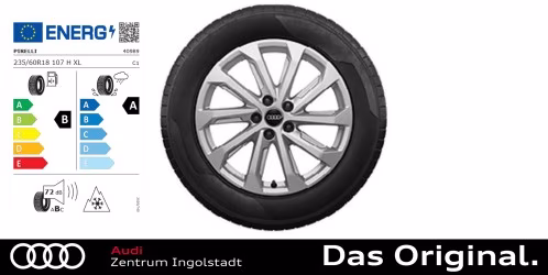 Original Audi Q5 (GU) Winterkomplettradsatz Rad, 10-Speichen 18 Zoll PILOT Scorpion Winter 2 235/60 R18 107H XL Original Audi Q5 (GU) Winterkomplettradsatz Rad, 10-Speichen 18 Zoll PILOT Scorpion Winter 2 235/60 R18 107H XL