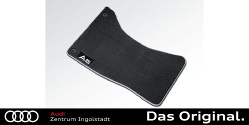 Original Audi A5 (B8) Cabriolet/Coupe/Sportback Textilfußmattensatz Premium für Vorne schwarz/silbergrau 8T1061275  MNO Original Audi A5 (B8) Cabriolet/Coupe/Sportback Textilfußmattensatz Premium für Vorne schwarz/silbergrau 8T1061275  MNO