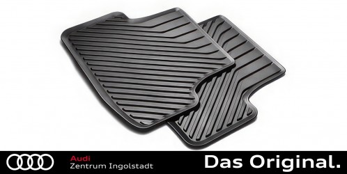 Original Audi A3 (8V) Sportback/Limousine Gummifußmatten Hinten mit Verclipsung Original Audi A3 (8V) Sportback/Limousine Gummifußmatten Hinten mit Verclipsung