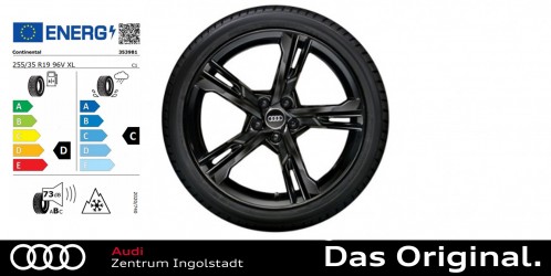 Original Audi A5 / S5 (F5) 19 Zoll Winterkomplettradsatz 5-Arm-Ramus, schwarz 8,5Jx19 255/35 R19 96V XL ContiWinterContact TS830P AO Original Audi A5 / S5 (F5) 19 Zoll Winterkomplettradsatz 5-Arm-Ramus, schwarz 8,5Jx19 255/35 R19 96V XL ContiWinterContact TS830P AO