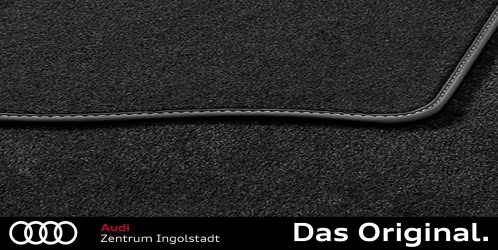Original Audi A6 (C8) Textilfußmatten Premium für hinten, schwarz/stahlgrau, ohne Befestigungspunkte 4K0061276C MNO Original Audi A6 (C8) Textilfußmatten Premium für hinten, schwarz/stahlgrau, ohne Befestigungspunkte 4K0061276C MNO