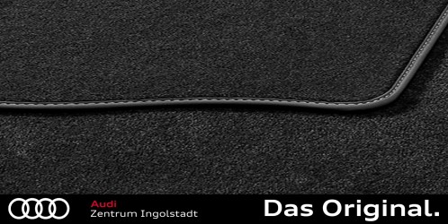 Original Audi A6 (C8) Textilfußmatten Premium für hinten, schwarz/stahlgrau, ohne Befestigungspunkte 4K0061276C MNO Original Audi A6 (C8) Textilfußmatten Premium für hinten, schwarz/stahlgrau, ohne Befestigungspunkte 4K0061276C MNO