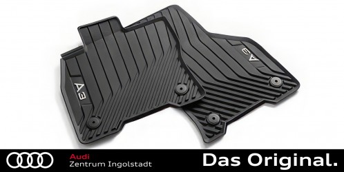 Original Audi A3 (8Y) Gummifußmatten Satz Vorne (Nur für Mild Hybrid Fahrzeuge!) 8Y1061501B 041 Original Audi A3 (8Y) Gummifußmatten Satz Vorne (Nur für Mild Hybrid Fahrzeuge!) 8Y1061501B 041