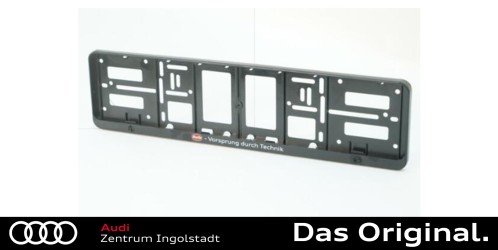Original Audi Kennzeichenhalter Satz Vorne + Hinten "Audi Oval + Vorsprung durch Technik"  A16-2285 Original Audi Kennzeichenhalter Satz Vorne + Hinten "Audi Oval + Vorsprung durch Technik"  A16-2285