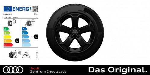 Original Audi Q2 GA Winterkomplettradsatz 5-Arm-Latus-Design 215/55 R17 94V Bridgestone Blizzak LM001 AO, 7x17 ET45 Original Audi Q2 GA Winterkomplettradsatz 5-Arm-Latus-Design 215/55 R17 94V Bridgestone Blizzak LM001 AO, 7x17 ET45