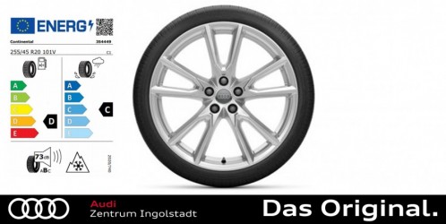 Original Audi Q5 FY Winterkomplettradsatz im 10-Speichen-Vox-Design 255/45 R20 101V, ContiWinterContactTS 850 P AO Original Audi Q5 FY Winterkomplettradsatz im 10-Speichen-Vox-Design 255/45 R20 101V, ContiWinterContactTS 850 P AO