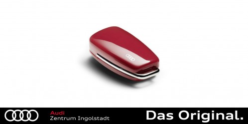 Original Audi Schlüsselblende mit Audi Ringen, misanorot 8V0071208B Z3M Original Audi Schlüsselblende mit Audi Ringen, misanorot 8V0071208B Z3M