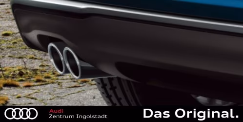 Audi A3 (8V) Endrohrblende Chrom (Doppelrohr) 8V0071761 Audi A3 (8V) Endrohrblende Chrom (Doppelrohr) 8V0071761