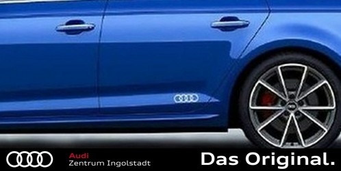 Audi Zubehör, Dekorfolie Audi-Ringe in Florettsilber, 8W0064317D Audi Zubehör, Dekorfolie Audi-Ringe in Florettsilber, 8W0064317D